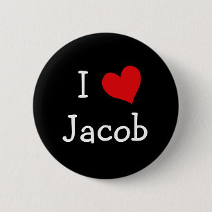 I Love Jacob 6 Cm Round Badge