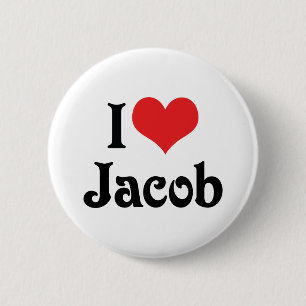 I Love Jacob 6 Cm Round Badge