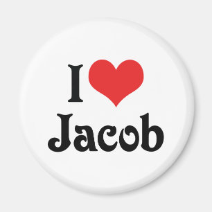 I Love Jacob Magnet