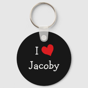 I Love Jacoby Key Ring