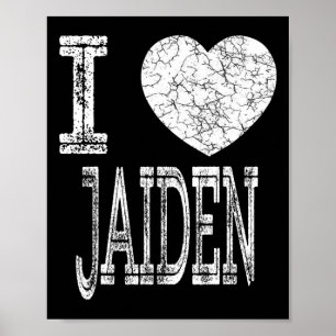 I Love Jaiden Valentine Boyfriend Son Boy Heart Hu Poster