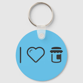 I Love Jam Key Ring