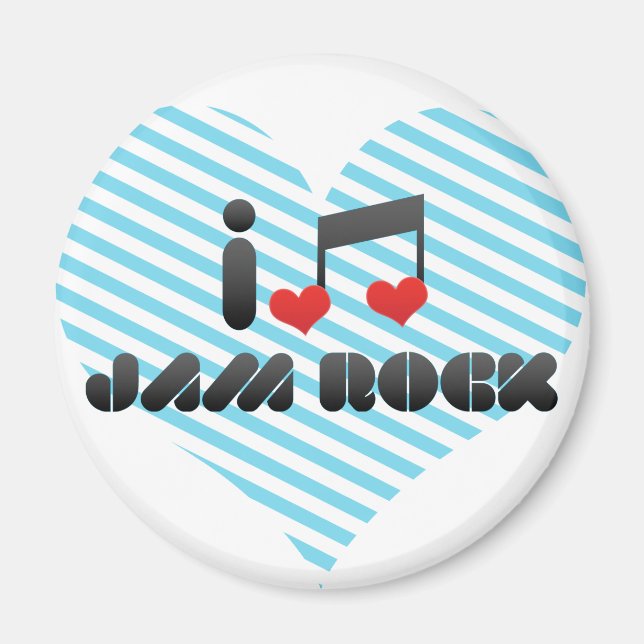 I Love Jam Rock Magnet (Front)