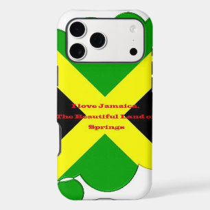 I Love Jamaica   Bold Flag Typography Art  Design