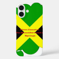 I Love Jamaica | Bold Flag Typography Art Design