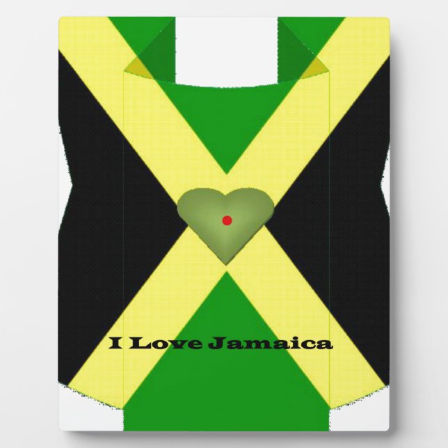 I Love Jamaica Have a Nice Day and a Better Night Plaque (Front)