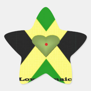 I Love Jamaica Have a Nice Day and a Better Night Star Sticker