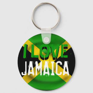 I Love Jamaica Keychain
