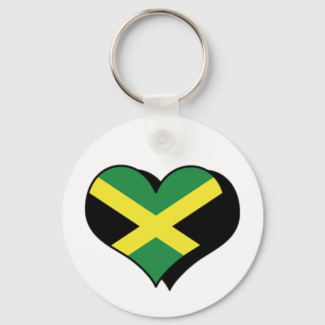 I Love Jamaica Keychain (Front)