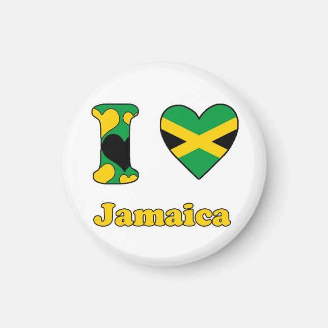 I love Jamaica Magnet (Front)