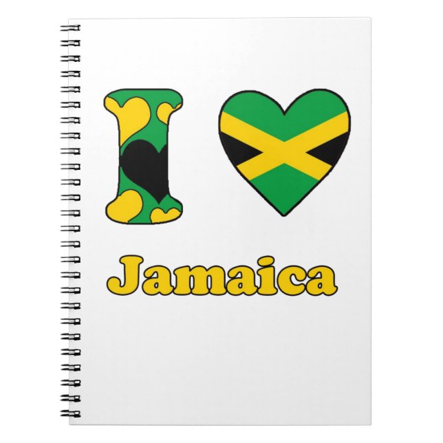 I love Jamaica Notebook (Front)