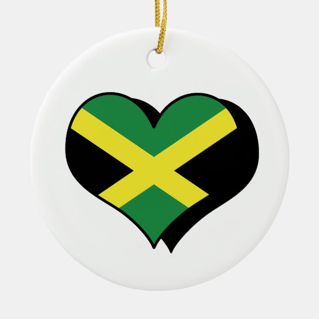 I Love Jamaica Ornament (Front)