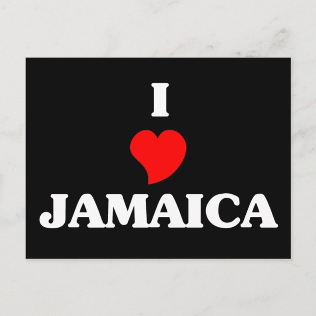 I Love Jamaica Postcard (Front)