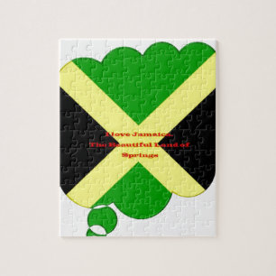 I Love Jamaica. The Beautiful Land of Springs Jigsaw Puzzle