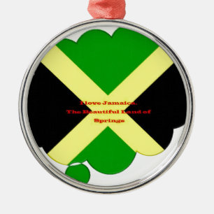 I Love Jamaica. The Beautiful Land of Springs Metal Ornament