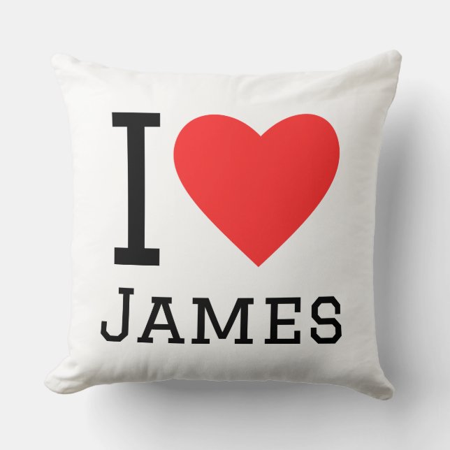 I love james cushion (Front)