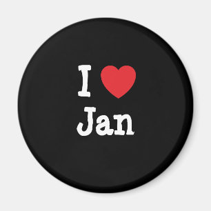 I love Jan heart T-Shirt Magnet