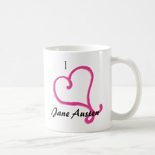 I Love Jane Austen Coffee Mug (Right)