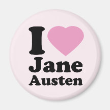 I Love Jane Austen Magnet