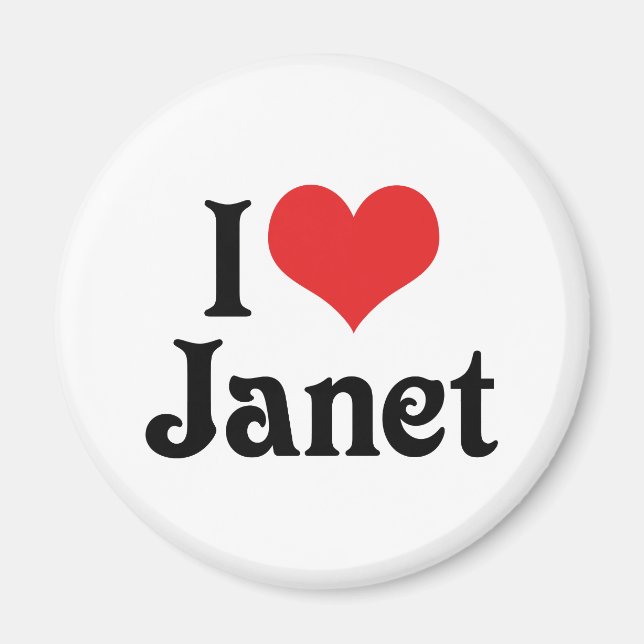 I Love Janet Magnet (Front)