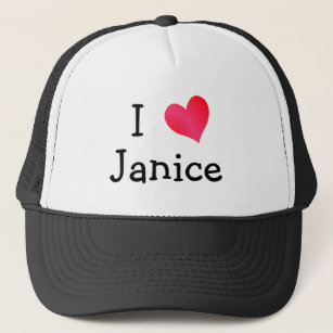 I Love Janice Trucker Hat