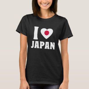 I Love Japan Flag Japanese Heart T-Shirt