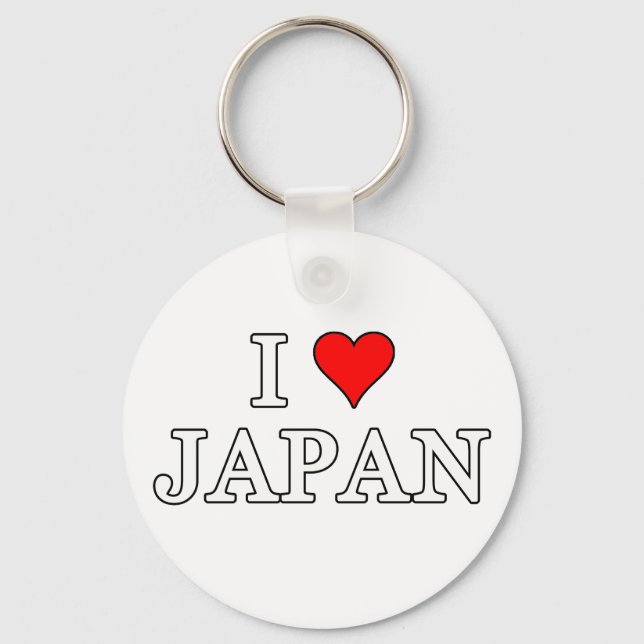 I Love Japan Key Ring (Front)