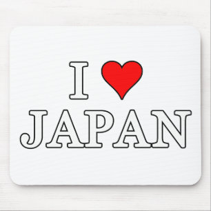 I Love Japan Mouse Pad