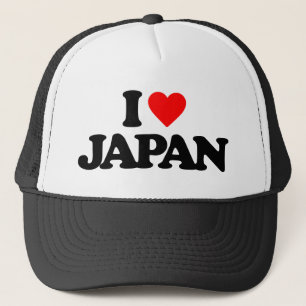 I LOVE JAPAN TRUCKER HAT