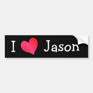 I Love Jason Bumper Sticker