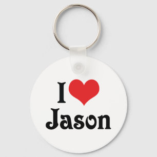 I Love Jason Key Ring