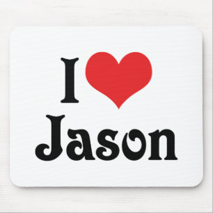 I Love Jason Mouse Pad