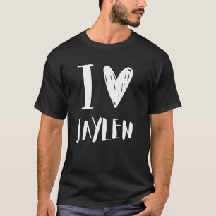 I Love JAYLEN Boyfriend Funny and Cute Birthday Fa T-Shirt