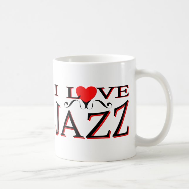 I Love Jazz Coffee Mug (Right)