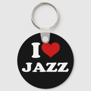 I Love Jazz Key Ring