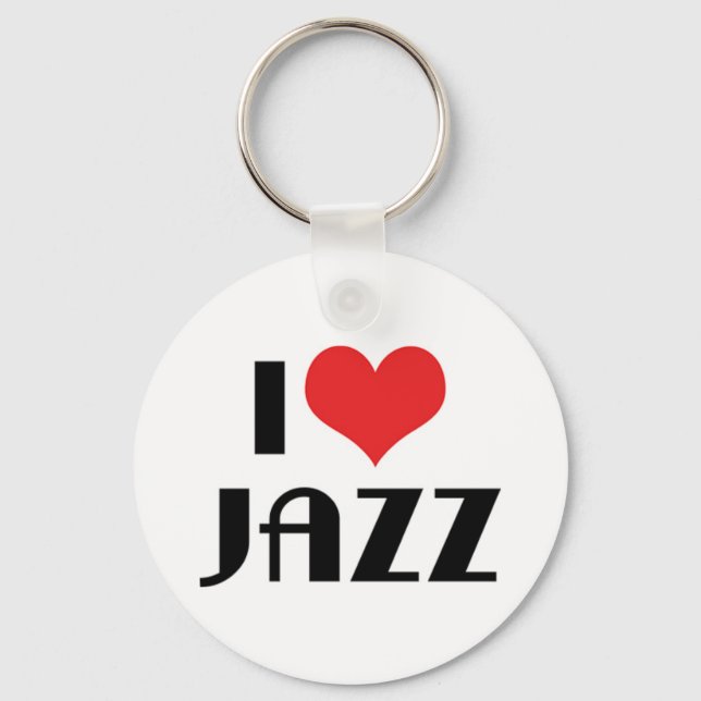 I Love Jazz Keychain (Front)