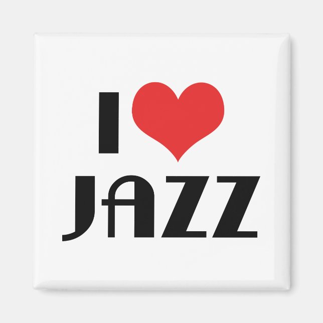 I Love Jazz Magnet (Front)