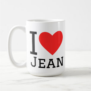I love jean coffee mug