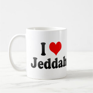 I Love Jeddah, Saudi Arabia Coffee Mug