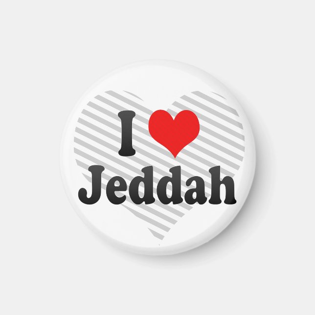 I Love Jeddah, Saudi Arabia Magnet (Front)