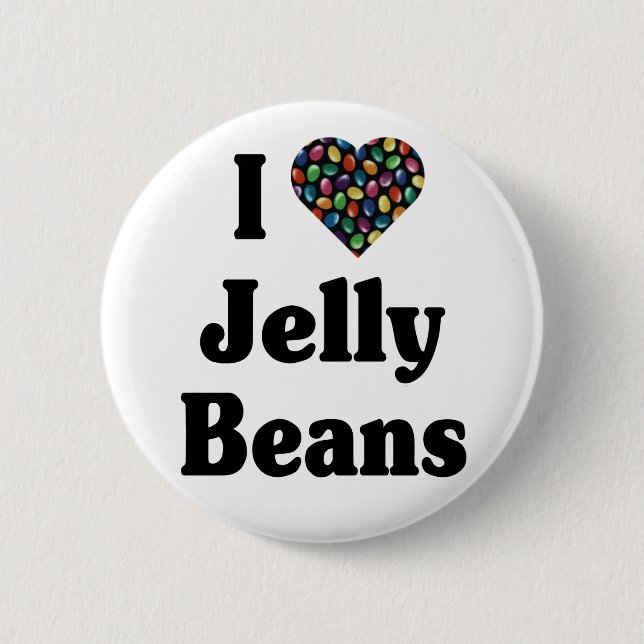 I Love Jelly Beans button (Front)