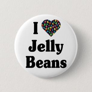 I Love Jelly Beans button