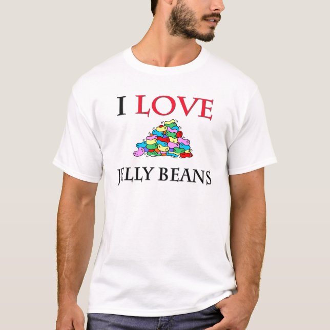 I Love Jelly Beans T-Shirt (Front)