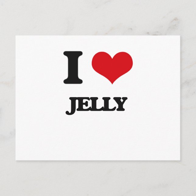 I Love Jelly Postcard (Front)