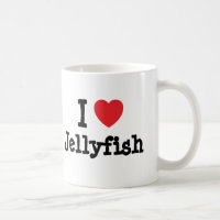 I love Jellyfish heart custom personalised