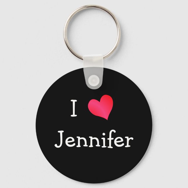 I Love Jennifer Key Ring (Front)