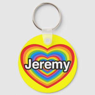 I love Jeremy. I love you Jeremy. Heart Key Ring