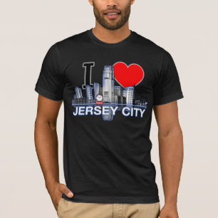 I love Jersey City skyline t-shirt