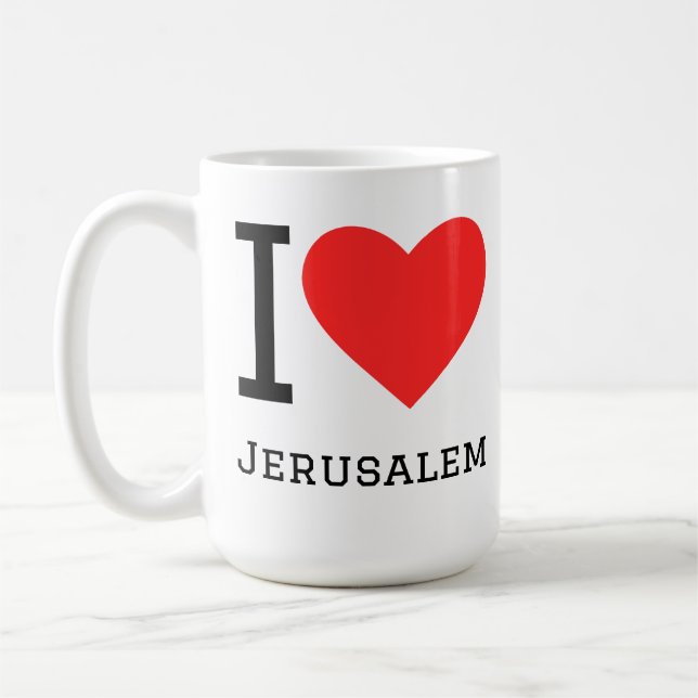 I love Jerusalem  Coffee Mug (Left)