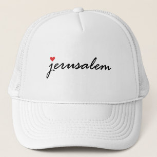 I love Jerusalem Israel Trucker Hat
